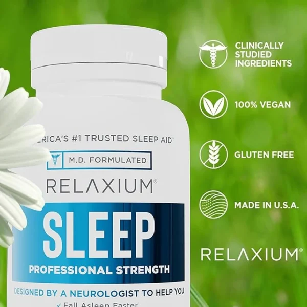 Relaxium Sleep Aid for Adults, Melatonin 5mg with Magnesium Glycinate, Sleep-Promoting Valerest & Ashwagandha, Non-Habit Forming Sleep Supplement, 60 Capsules, 30-Day Supply - Image 3