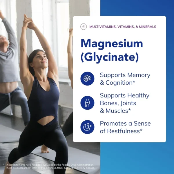 Pure Encapsulations Magnesium (Glycinate) - Supplement to Support Stress Relief, Sleep, Heart Health, Nerves, Muscles, and Metabolism* - with Magnesium Glycinate - 90 Capsules - Image 3